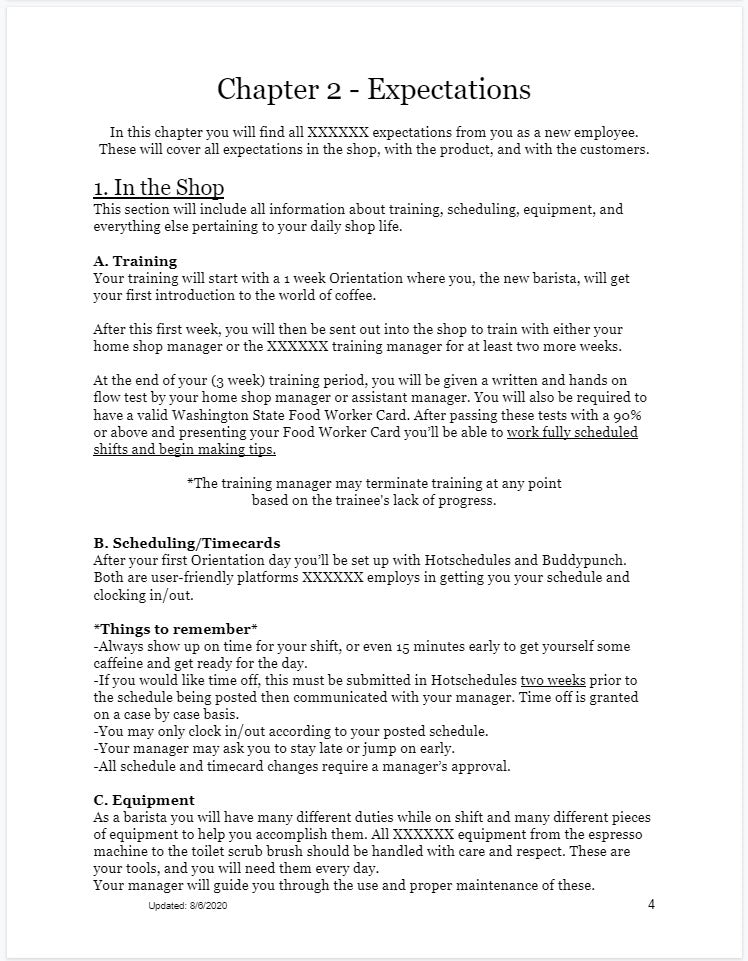 Employee Handbook Template