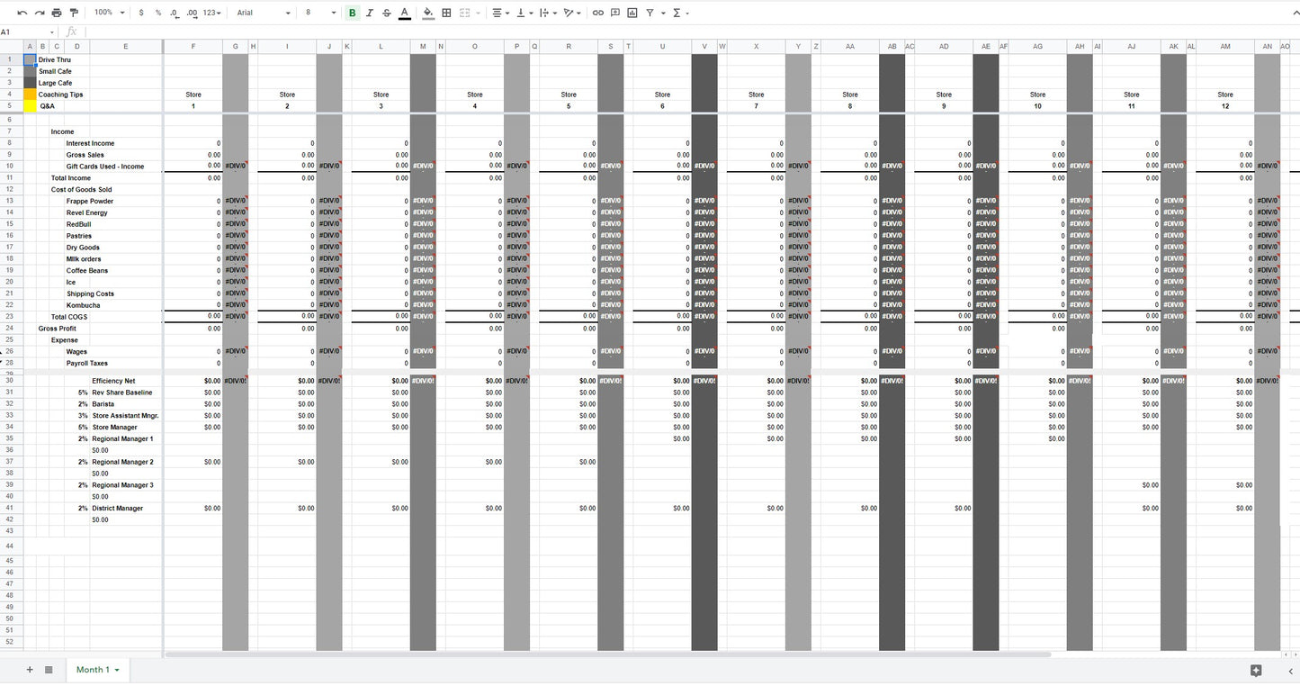 Incentive Matrix Digital Template